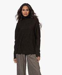 Drykorn Liora Virgin Wool Turtleneck Sweater - Dark Brown