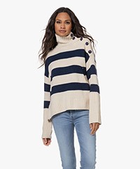 Zadig & Voltaire Alma Knitted Cashmere Turtleneck Sweater - Sugar