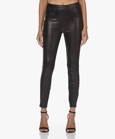 SPANX® Leather Like Ankle Skinny Pants - Black