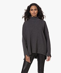 Resort Finest Cape Wool-Cashmere Mix Sweater - Anthracite