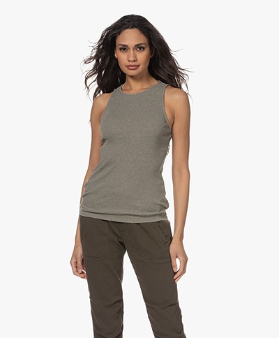 James Perse Ribbed Cotton Blend Tank Top - Platoon