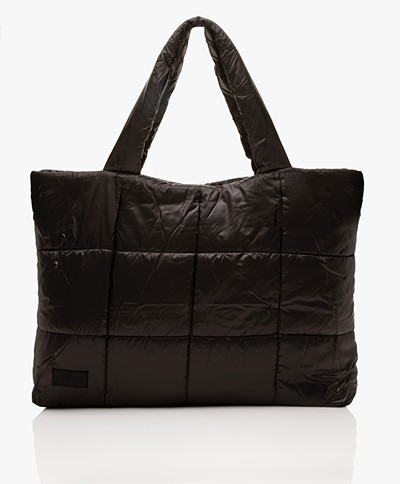 MUNTHE Puffer Tote Bag - Black