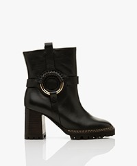 See by Chloé Hana Ankle Boots with Heel - Black