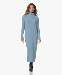 American Vintage Domy Wool Blend Knitted Turtleneck Dress - Drizzle