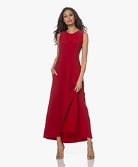 Norma Kamali Swing Sleeveless Jersey Maxi Dress - Red