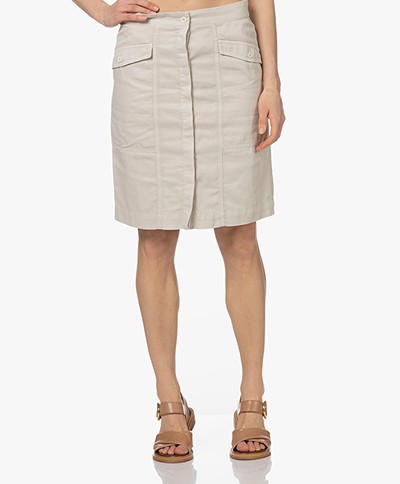 beige utility skirt