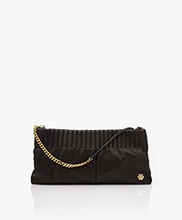 Rhanders Lambs Leather Cecilia Pouch - Black/Gold