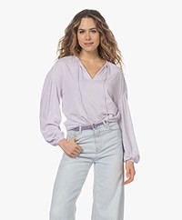 Josephine & Co Maury Modal Blend Jersey Blouse - Lilac