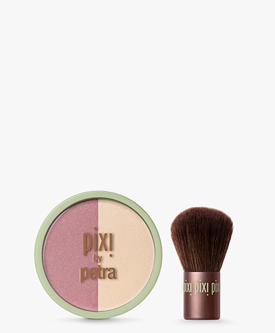Pixi Beauty Blush Duo + Kabuki - Rose/Gold