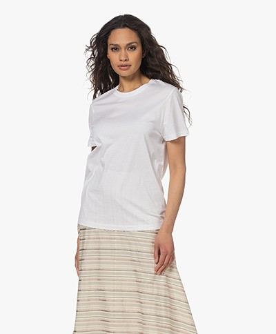 Joseph Katoenen  T-shirt met Korte Mouwen - Wit