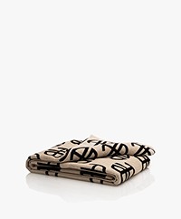 ANINE BING Bahia Towel - Beige Monogram Print