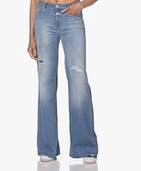 Closed Glow-Up Flared Stretch Jeans - Light Blue