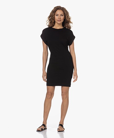 Majestic Filatures Soft Touch French Terry Dress - Black