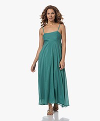 XÍRENA Kaiti Silk-Cotton Maxi Dress - Bermuda Sea