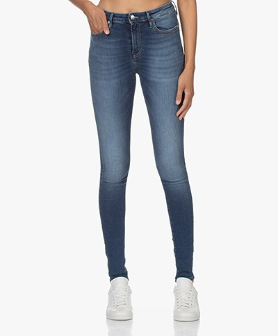 Denham Needle High Skinny Jeans - Blauw