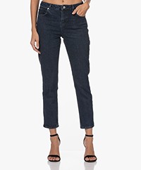 ba&sh Balm Two-tone Cropped Jeans - Donkerblauw 