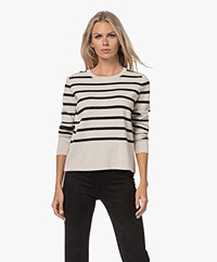 Sibin/Linnebjerg Eloise Milano Striped Sweater - Kit/Black