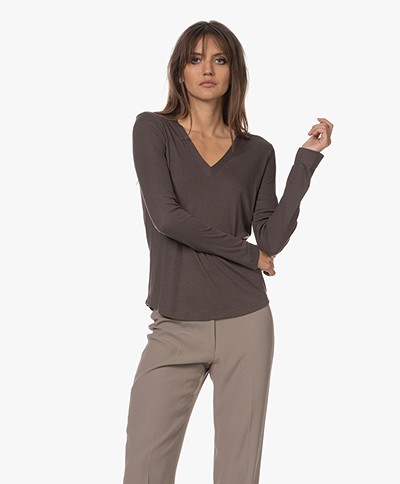 Neeve The Celeste Lyocell and Cotton Long Sleeve - Intense Brown