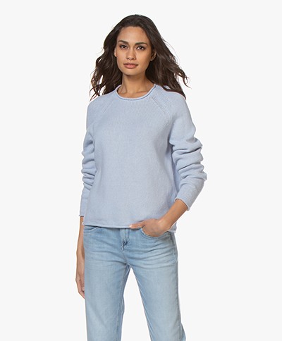 Filippa K Dahlia Wool-Cashmere Sweater - Ice Blue