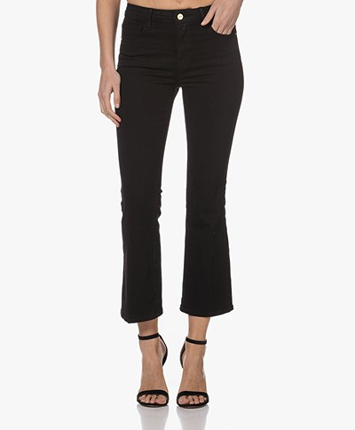 FRAME Le Cropped Mini Boot Stretch Jeans - Zwart