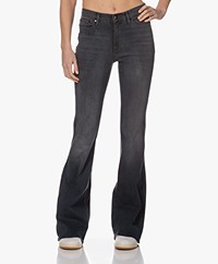 Denham Jane High-rise Flared Jeans - Dark Grey