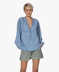 Josephine & Co Giny Chambray Blouse - Light Jeans