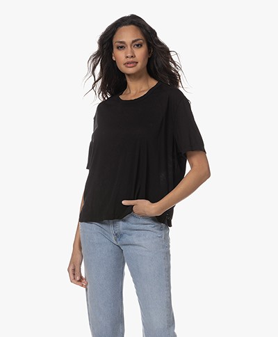 James Perse Relaxed Fit Cotton T-shirt - Black