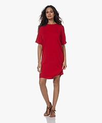 Sibin/Linnebjerg Barbra Viscose Blend Knitted Dress - Red