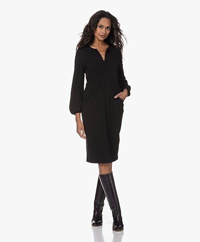 KYRA Pascala Ponte Jersey Dress - Black