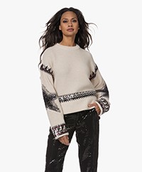 Zadig & Voltaire Kanson Cashmere Sweater with Sequins - Sugar