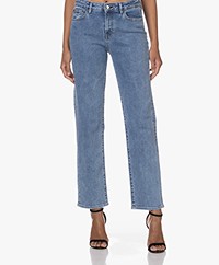 Denham Bardot Medium Stonewash Straight Fit Jeans - Middenblauw