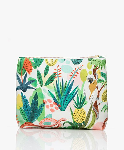 &Klevering Bodil Large Toiletry Bag with Print - Sloth
