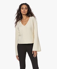 By Malene Birger Emery Wollen Trui - Soft White
