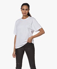 IRO Edjy T-shirt with Cut-Out at Back - White