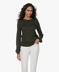 Plein Publique La Coeur Merino Wool Sweater - Bottlegreen