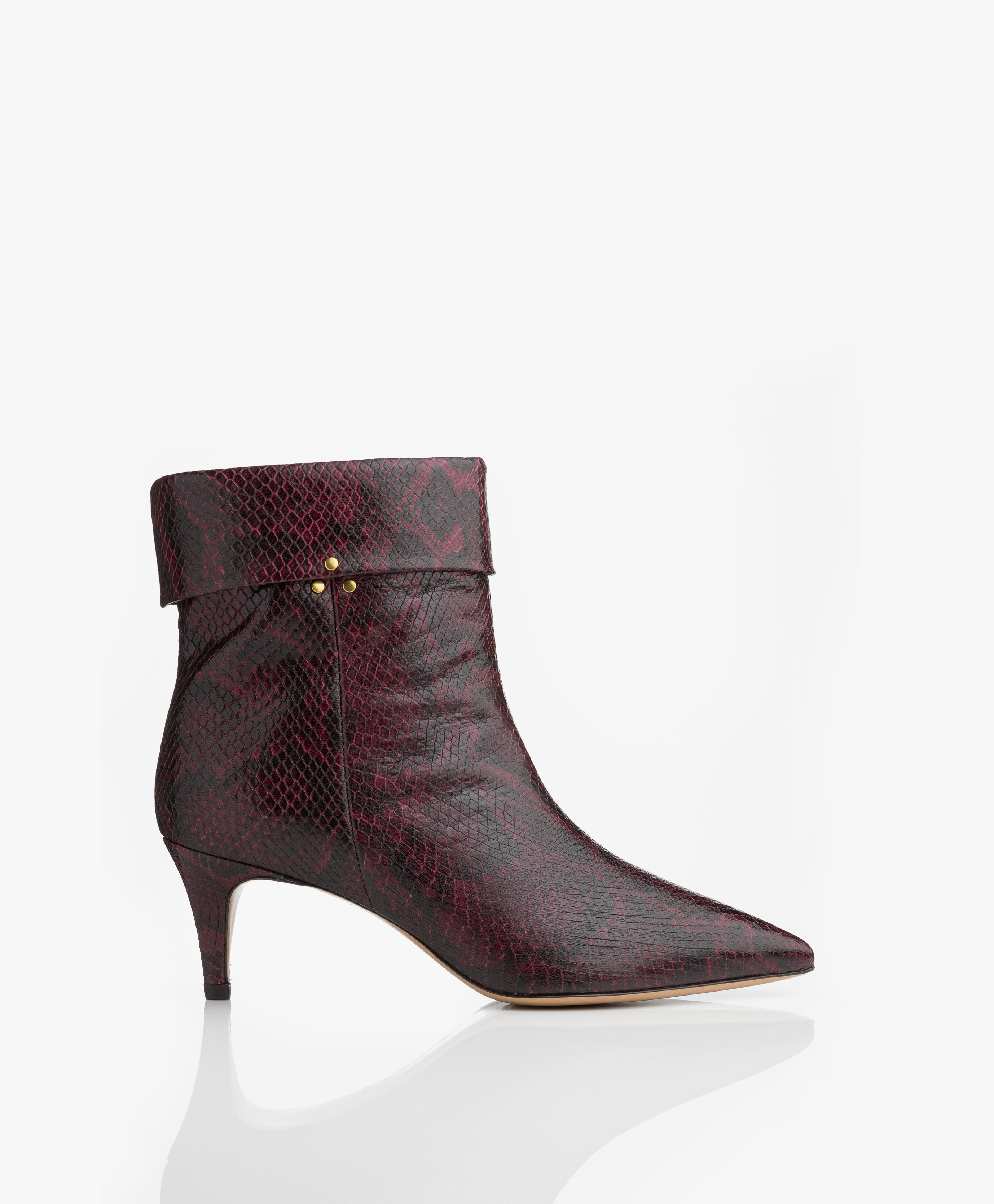 Dreyfuss Annie Embossed Snake Ankle Boots - - annie print phyton
