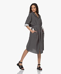 Joseph Drita Katoenmix Blousejurk - Titanium
