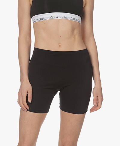 Calvin Klein Modal Jersey Biker Shorts - Black