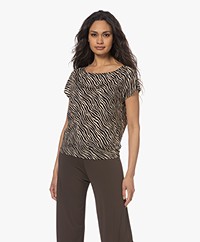 no man's land Print T-shirt - Camel