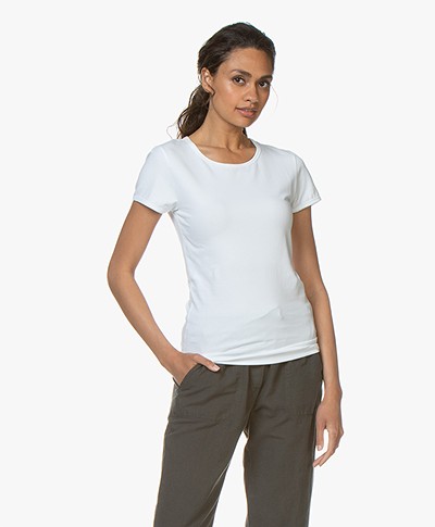 Filippa K Soft Lycra T-Shirt - White
