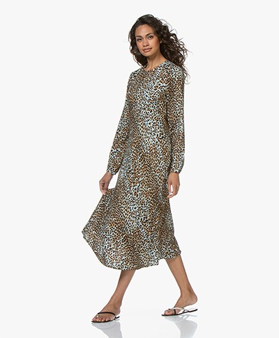 Ragdoll LA Long Printed Dress - Brown