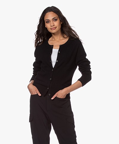 Closed Wool and Cashmere Cardigan - Black