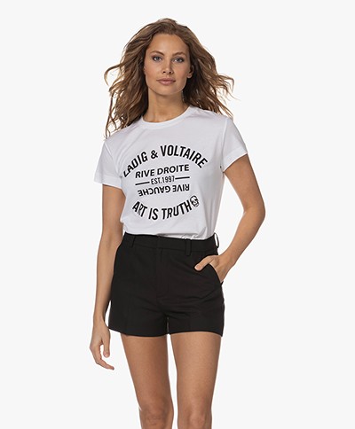 Zadig & Voltaire Walk Blason Print T-shirt - Wit 