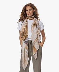 LaSalle Two Sided Modal-Silk Printed Scarf - Sicily