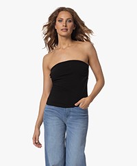 James Perse Twisted Tube Top - Zwart