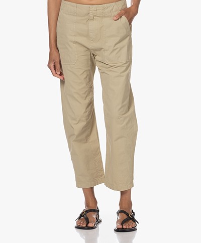 rag & bone Leyton Workwear Cotton Pants - Khaki