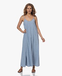 XÍRENA Teague Cotton Cambray A-line Dress - Dusty Blue