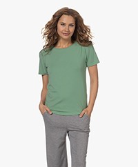 Plein Publique La Poppy Viscose blend Jersey T-shirt - Aloegreen