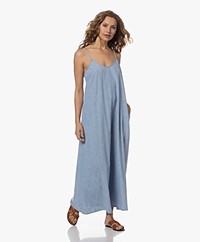 XÍRENA Teague Cotton Cambray A-line Dress - Dusty Blue
