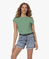 Plein Publique Le Calin Travel Jersey Reversible T-Shirt - Aloegreen